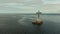 Sunken Cemetery cross in Camiguin island, Philippines.