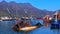 Sunken fishing boat at Hout Bay Harbour, Cape Town