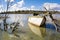 Sunken Sailing Boat in Murray River, Murray Bridge, South Australia