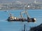 Sunken ship, Coquimbo bay, Chile