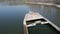 Sunken ships of the second world war in the river Po, Gualtieri, Italy