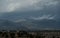 Sunlight coming through clouds over Anderson overlook and Sangre de Cristo - 1