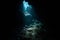 Sunlight Enters Submerged Cave in the Solomon Islands