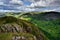 Sunlight on the Hartsop valley and fellss