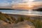 Sunlight over Dunes, Crantock Beach, on the beautiful north Cornwall coast