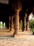 Sunlight on Pillars of Old Building or Fort