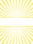 Sunlight rays retro background with frame for text. yellow and white color burst background