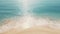 Sunlight reflecting in a warm turquoise ocean. Tropical sand beach on a warm sunny day. Idyllic sea with waves. Generative AI