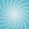 Sunlight spiral rays background. powder blue color burst background