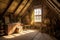 sunlight streaming through attic window