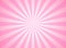 Sunlight wide horizontal pink color burst background with white highlight. Fantasy Vector illustration