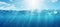 Sunlit blue abyss mesmerizing underwater wonderland with diving and scuba background