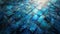 Sunlit Blue Tile Floor: Vibrant Glass Mosaic, generative ai