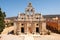 Sunlit church of monastery Arkadi