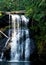 Sunlit Oregon Waterfall