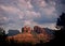 Sunlit rocks in Sedona