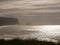 Sunlit Sea and Reynisdrangar Sea Stacks