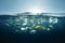 Sunlit Underwater Oasis A Serene School of Fish