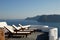 Sunlounger at the terrace Greece