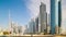 Sunny 4k time lapse from dubai business bay