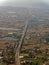 Sunny aerial view of the Guanyin District, Taoyuan City