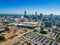 Sunny aerial view of the Tulsa downtown cityscape