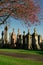 The sunny autumn day of the old Victorian cemetery Necropolis.