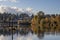 Sunny autumn day on the Snohomish River