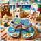 Sunny Beach Birthday Picnic with \\\'Beach Fun at 10\\\' Flip Flops