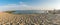 SUNNY BEACH, BULGARIA - 4 SEP 2018: Panorama at Sunny Beach resort on a sunny day in Bulgaria s Black Sea coast known for its