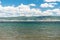 Sunny Beach, Bulgaria July 15, 2019. Hotels and houses on the shores of the Black Sea in Sunny Beach seen from afar.