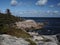 Sunny and bright blue sky at Cape Breton Island, Nova Scotia, Canada