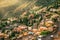 The sunny city with mountain landscape, Sicily, Italy.