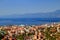 Sunny cityscape of Rijeka, Croatia, with blue Adriatic Sea