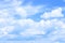 Sunny cloudscape blue sky with white cumulus clouds cloudscape. Beautiful nature background backdrop sky. Bright sunny day,