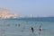 Sunny day at the beach in Alicante, Spain - bath, swimming, sea water