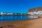sunny day on a beach at Puerto de Mogan at Gran Canaria, Canary islands, Spain