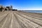 Sunny day on the beach in Santa Pola, Alicante