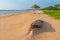 Sunny day at Bentota beach at Sri Lanka