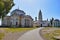 Sunny day at the Borisoglebsky Monastery in Torzhok