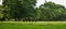 Sunny day on La Cambe German war cemetery, France