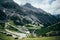 Sunny day over Passo di Stelvio, Italy