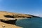 Sunny day on the shore of Lake Lagunillas in Pisco, Peru