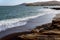 Sunny day on the shore of Lake Lagunillas in Pisco, Peru