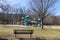 Sunny day to play at the park playground