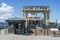 Sunny Day View of Hyde St. Pier at Fisherman`s Wharf in San Francisco,CA