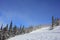 Sunny day in a winterwonderland in beautiful whistler in canada, british columbia