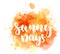 Sunny days lettering