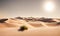 Sunny desert landscape, tranquil beauty