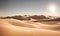 Sunny desert landscape, tranquil beauty